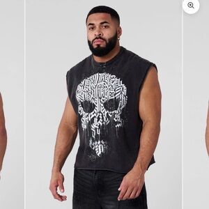 YoungLA 3058 Slayer Black Wash Cut Off